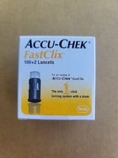 ONE SEALED BOX ACCU  CHEK FASTCLIX 100 2 LANCETS EXP: o4/30  2026 -