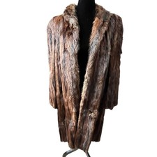 Vintage Mink Fur Coat with Heavy Damage Great Project for Repair or Repurposing