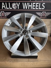 1 X VW VOLKSWAGEN SCIROCCO CC LUGANO 19" ALLOY WHEEL 1K8601025S C 8J NO WELDS