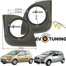 Kit 2 Tasche Supporti Adattatori Altoparlanti Casse 165 Anteriori Fiat Punto 188