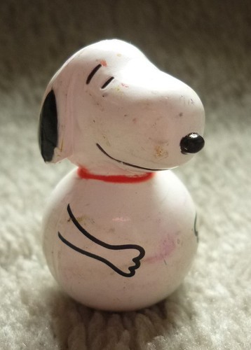 snoopy roly-poly toy 1 set 8 花生漫画 史路比 不倒翁
