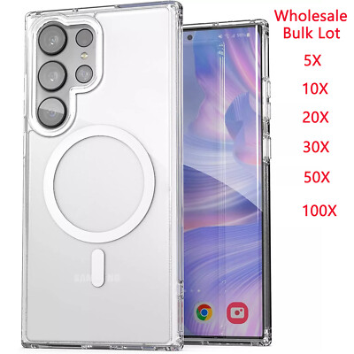 Wholesale For Samsung Galaxy S26 S25 S24 S23 S22 U Mag Safe Magnetic Clear Case