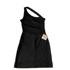 Superdown One Shoulder Mini Dress Womens Size S Black Open Back Lined Stretch