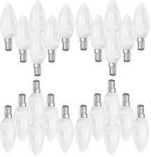 20X CANDLE SES LED 4.9W LIGHT BULBS CHANDELIER SUPER COOL DAYLIGHT 6500k e14