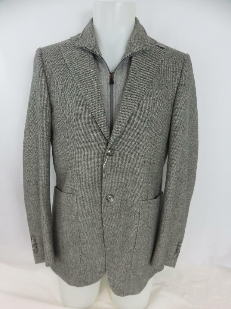 NWT Luigi Bianchi Mantova Mens Gray Fleck Sport Coat Jacket NWT Luigi Bianchi Mantova Mens Gray Fleck Sport Coat Jacket