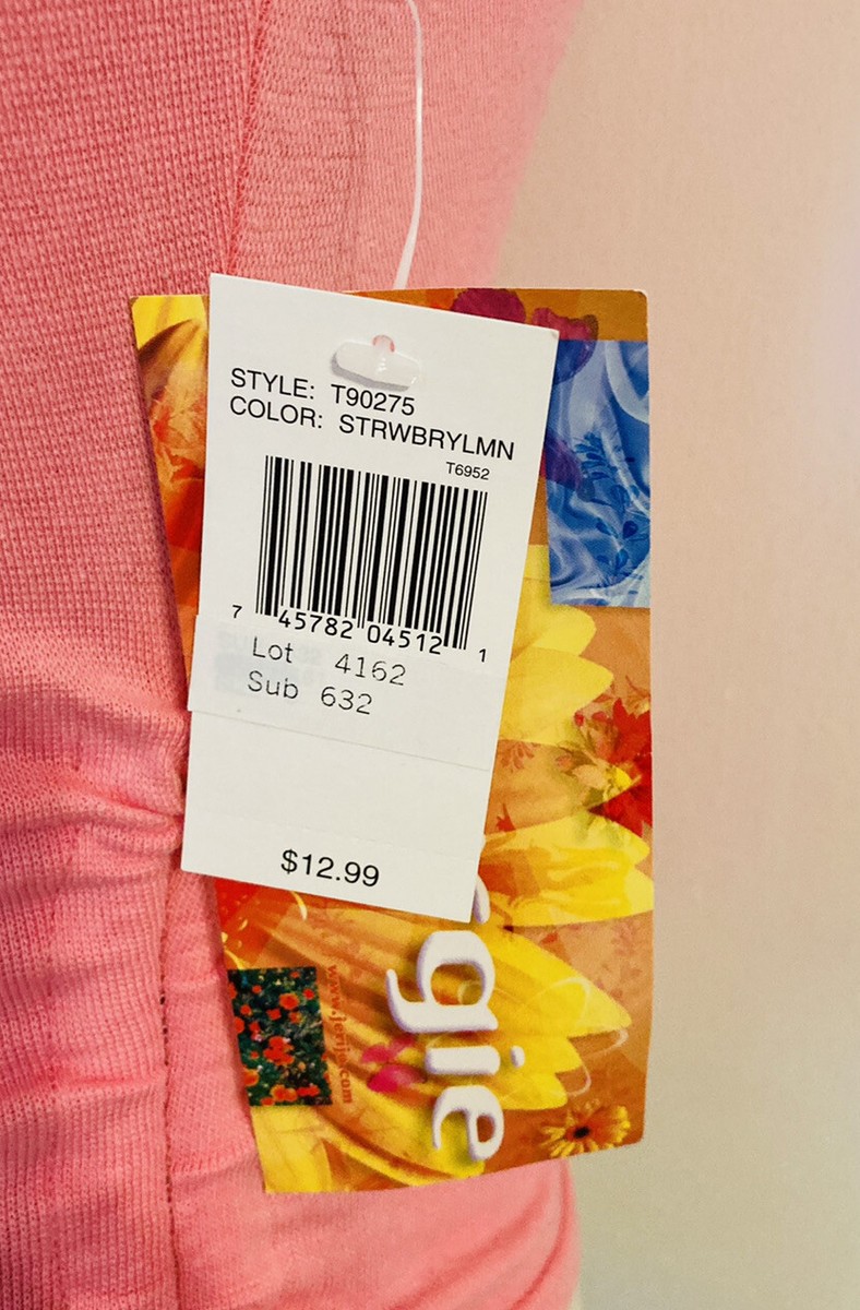 あっぷる ENERGIE Tank Top Pink Flattering Ruched Sides Sleeveless Cotton