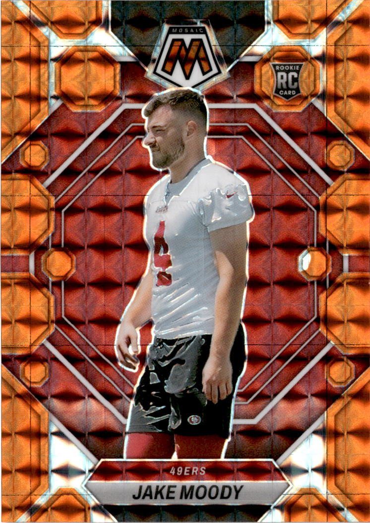 2023 Panini Mosaic #326 Jake Moody Orange Mosaic #/199 San Francisco 49ers