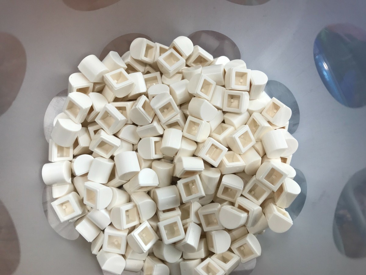 LEGO- NEW-49307-WHITE-BRICK MODIFIED 1 X 1 X 2/3 NO STUDS-CURVED