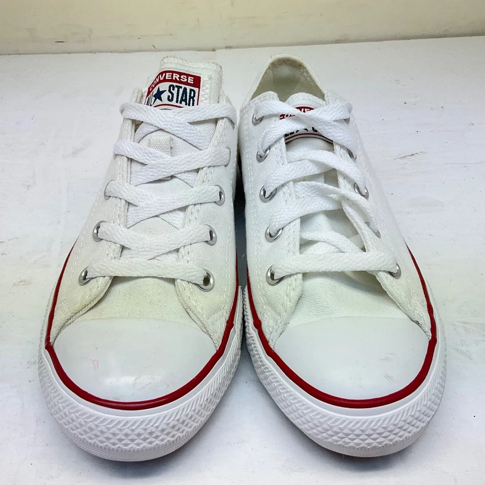 Zapatos informales Converse para niños de caña baja Chuck Taylor All-Star 3J256 blancos talla 3M Foto 2 de 4