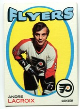 1971-72 Topps Andre LaCroix Card #33 Philadelphia Flyers 