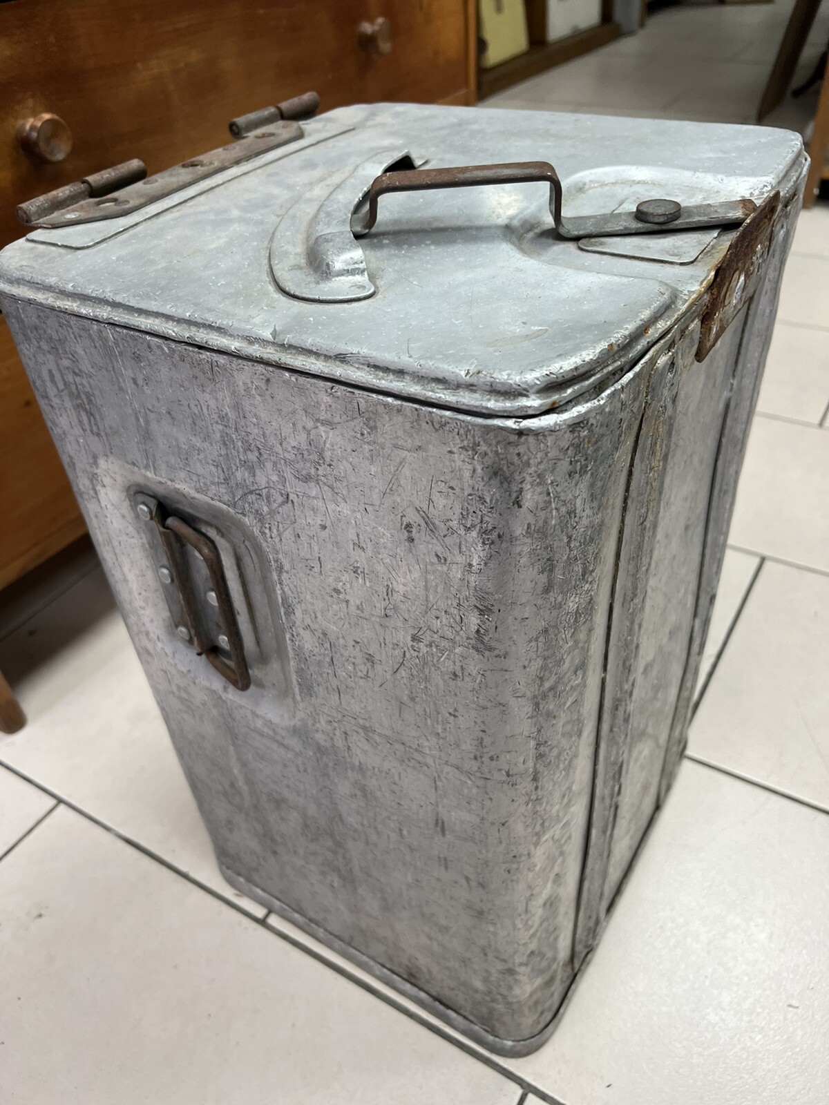 Vintage Aluminium Grundy Bin Insulated Container eBay