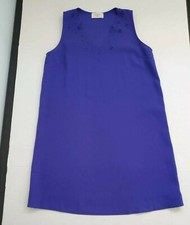 Everly Dress Sleeveless A Line Dress Violet Eyelet V Neck Shift Dress Size Small