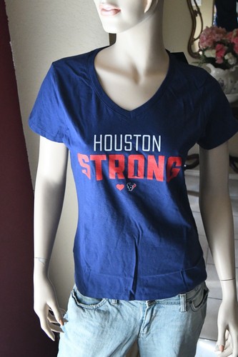 Camiseta Houston Texans NFL Fanatics Azul Marino Houston Fuerte Damas Cuello en V S-3XL NUEVA CON ETIQUETAS - Imagen 2 de 5