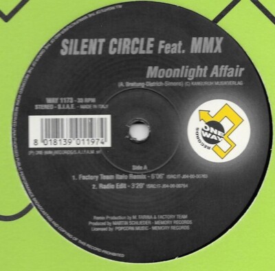 Silent Circle Ft. MMX - Moonlight Affair Rap 12'' RARE ITALO DISCO NO.1 LP