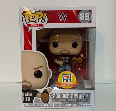 MINT WWE Stone Cold Steve Austin (2 belts) Metallic Funko Pop 7/11 Exclusive