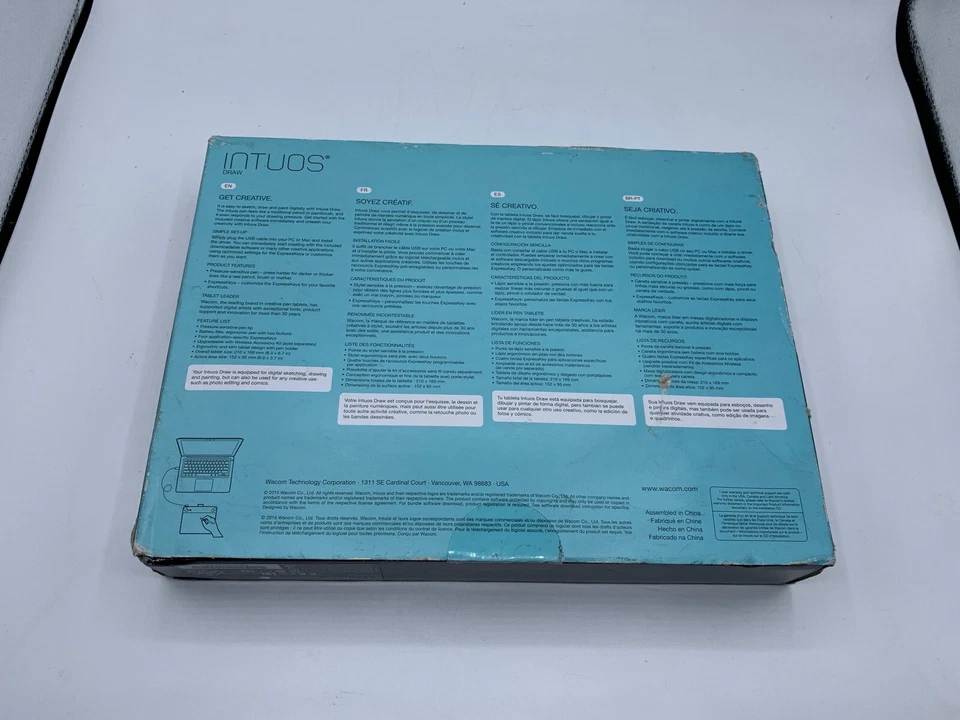 Wacom Intuos Draw CTL-490 Pen Tablet small white (old version) - Image 2 of 4