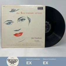 JERI SOUTHERN The Southern Style 1955 DG Mono DECCA DL 8055 Jazz Vocals LP EX/EX