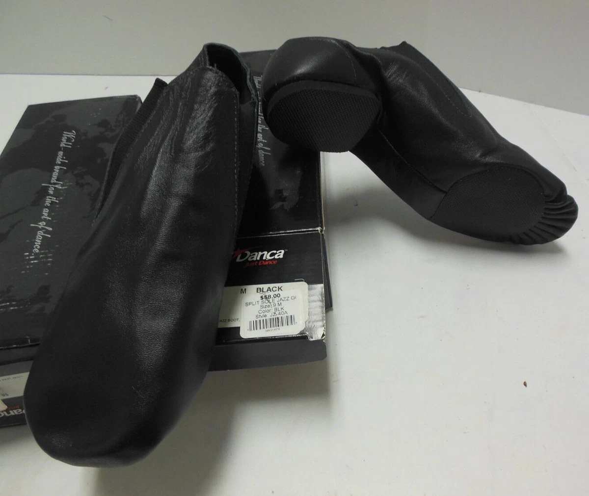 So Danca JZ 40 Leather Jazz Elastic Gore boots Ladies sizes the