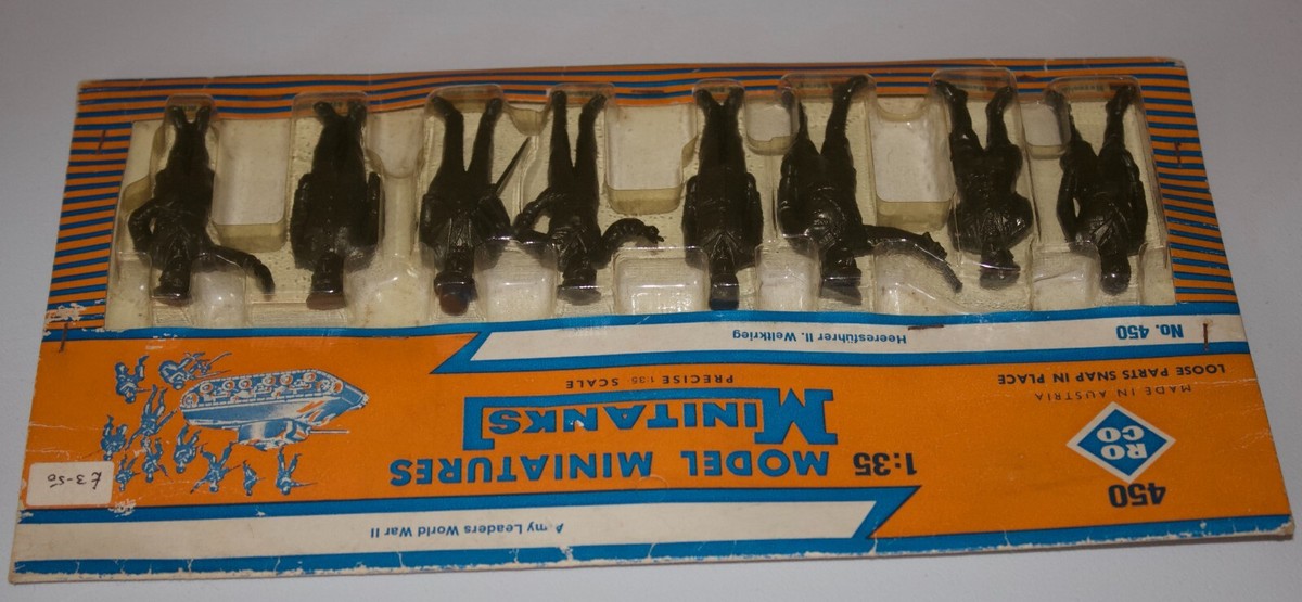 roco minitanks 450 rare leaders ww11 Toy Soldiers carded Box 1/35