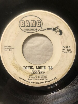 #ad #ad Jack Eely Louie Louie #x27;66 David#x27;S Mood Bang Garage Promo 45 $7.95