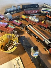 VINTAGE 50'S Gilbert American Flyer Train Set 27 Cars Of All Types 4 Locomotive