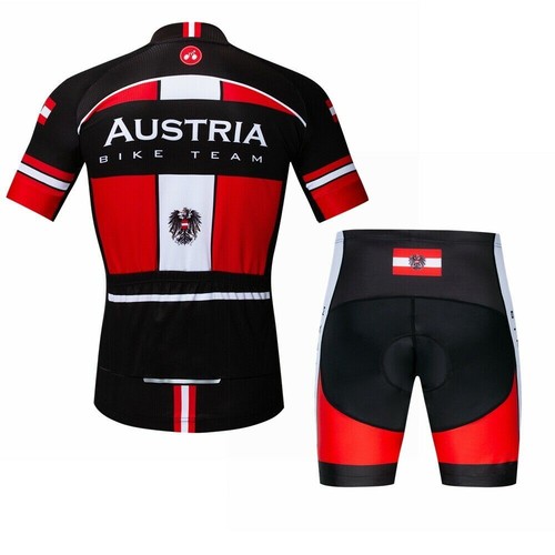 Team Cycling Short Set Men's Reflective Cycling Jersey and Padded Shorts Kit - Picture 9 of 16