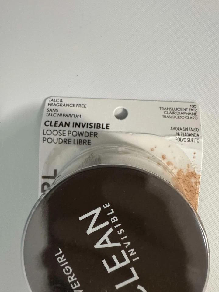 COVERGIRL Clean Invisible Loose Powder, 105 Translucent Fair, 0.63 oz Vegan - Image 3 of 4