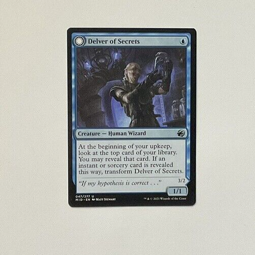MTG Delver of Secrets // Insectile Aberration Innistrad: Midnight Hunt ...
