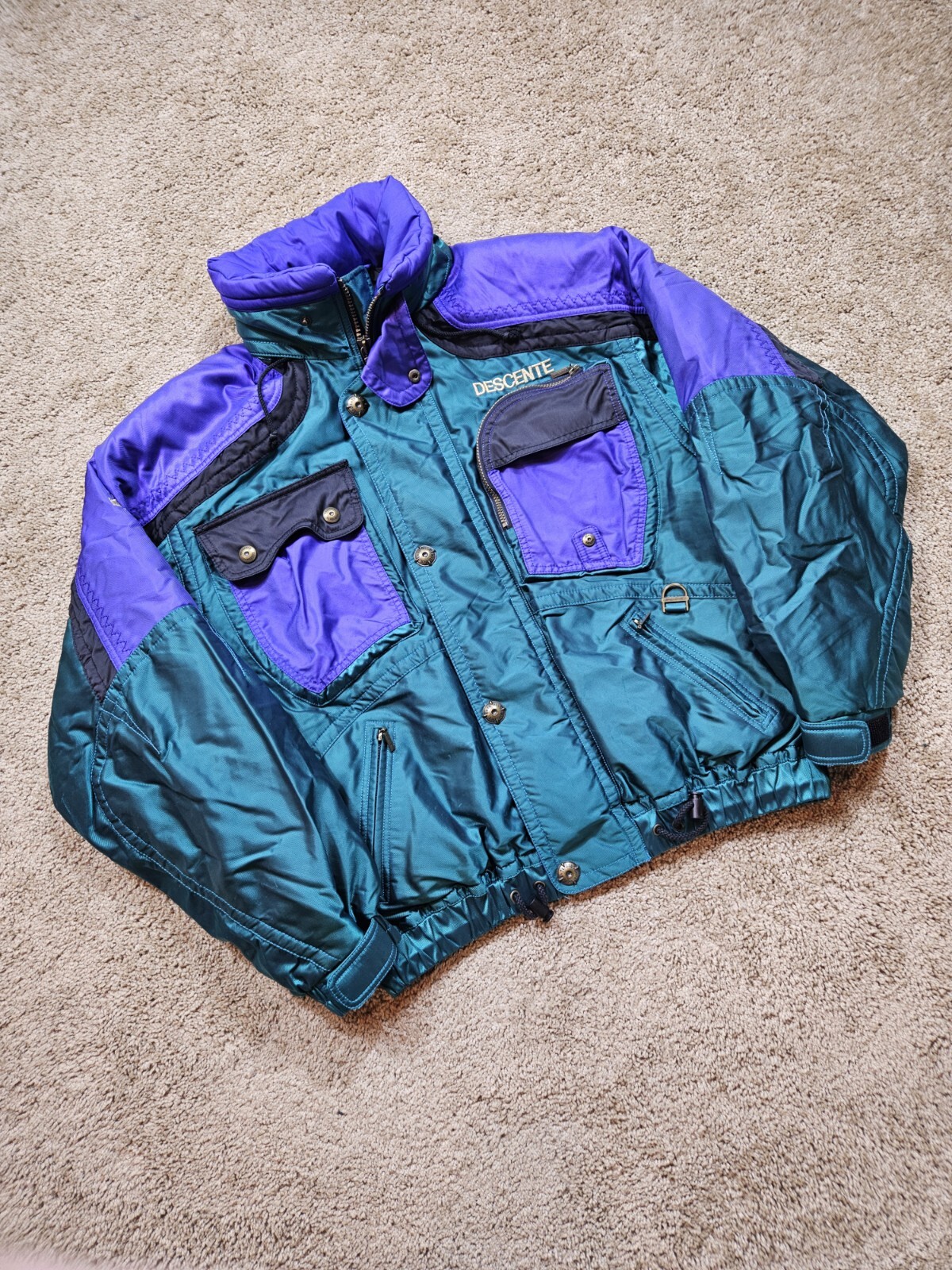 Vintage 90s Descente Colorblock Ski Jacket Size Medium