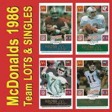 McDonalds 1986 Team LOTS & SINGLES - Atlanta Chicago KC NY LA SD SF Washington +