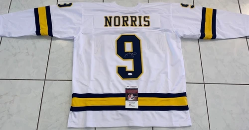 Josh Norris Signed Autographed Michigan Wolverines Custom Hockey Jersey JSA