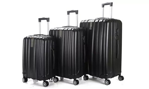 Trolley Rigido Piccolo Medio Grande Set di 3 Valigie 4 RUOTE in ABS ROYALTY LINE - Foto 2 di 4