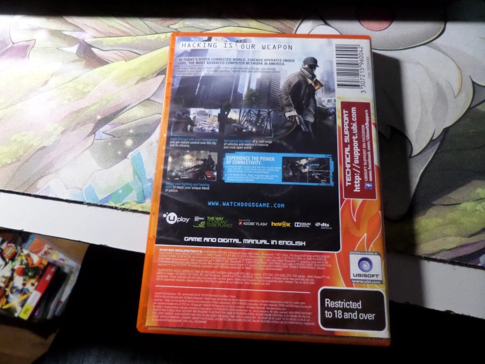 Watch Dogs PC DVD-ROM  2014 3 Disc Set Windows Vista 7 8 Like New - Image 2 of 4