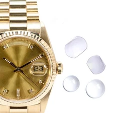 Sapphire Bubble Magnifier Calendar Lens for Date Window Watch Crystal Glass B