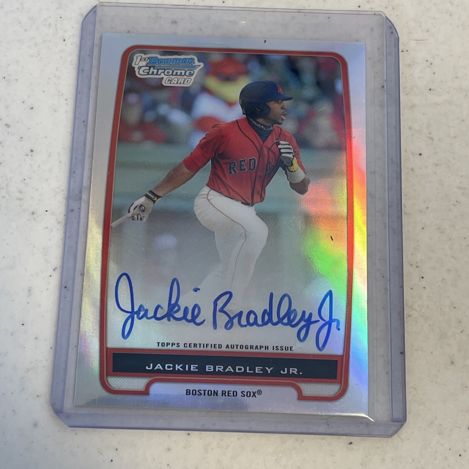 2012 Bowman Chrome Jackie Bradley Jr Refractor Auto /500 #BCP66
