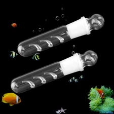 2 Pack Clear Glass Planaria Trap Catch Trap Aquarium Cleaning Supply for Dwarf S