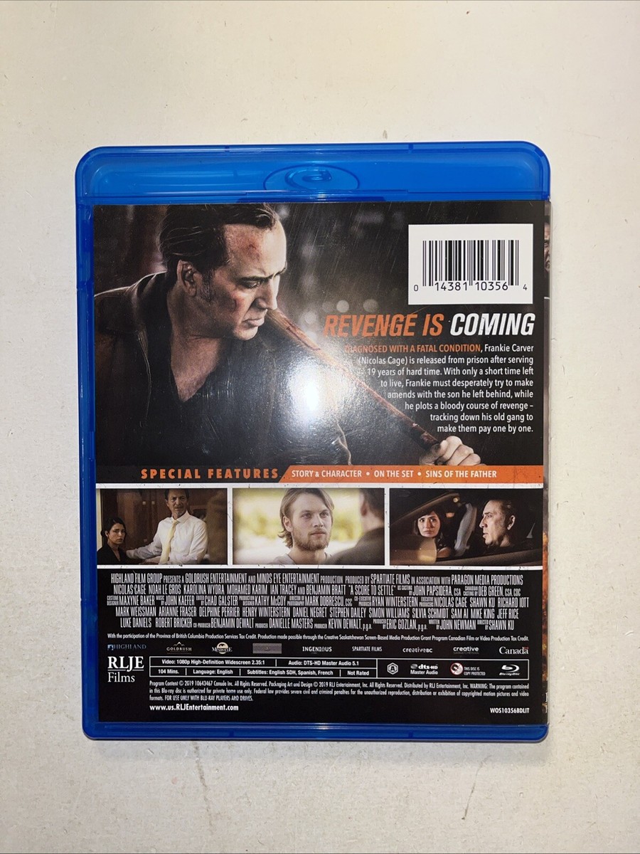 その他 A Score to Settle [Blu-ray] A Score to Settle (Blu-ray, 2019) w/ Slipcover, Nicolas Cage