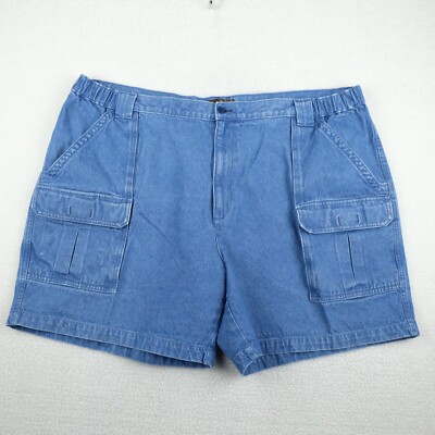 Vintage Denim Cargo Shorts Womens 46 Blue Medium Wash