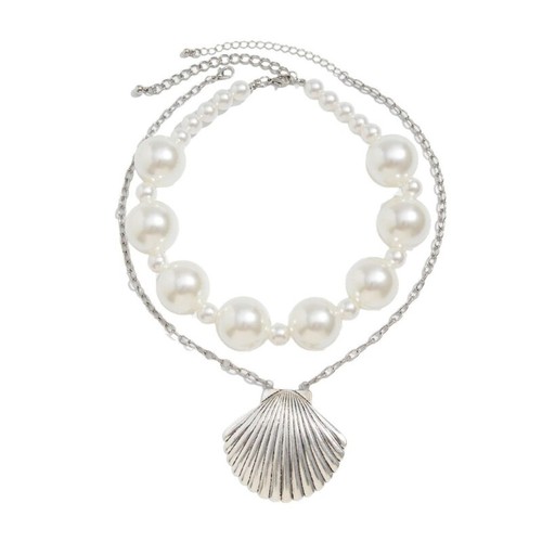 2Pcs Classical Baroque Pearls Necklace Ideal For Parties And Special Occasions - Picture 3 of 10