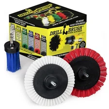 Narrow Gap Cleaner Brush - Concrete Scrubbing Tool - Crevice Brush For Drill