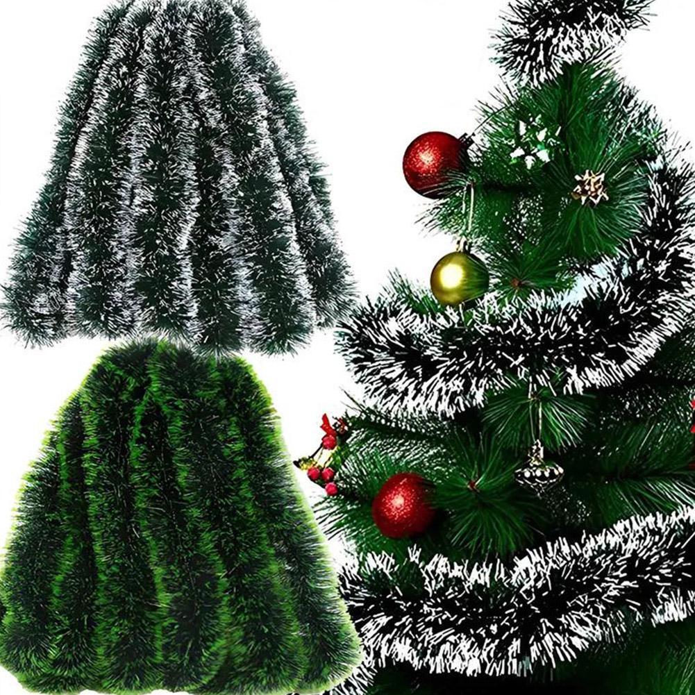 Christmas Tinsel Ribbons Cane Ribbon Garland Xmas Tree GX Hanging Pendent L6O4