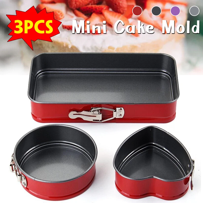 3Pcs Heart Round Square Cake Tin Baking Pan Tray Non Stick Loose Base Form Mold
Opens in a new windo