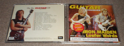 GUITAR TECHNIQUES CD 1998 Iron Maiden Losfer Words Foo Fighters Rush