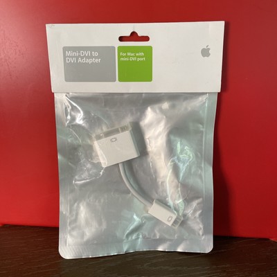 Lot of 2 OEM Apple Mini DVI to DVI Adapter M9321G/B