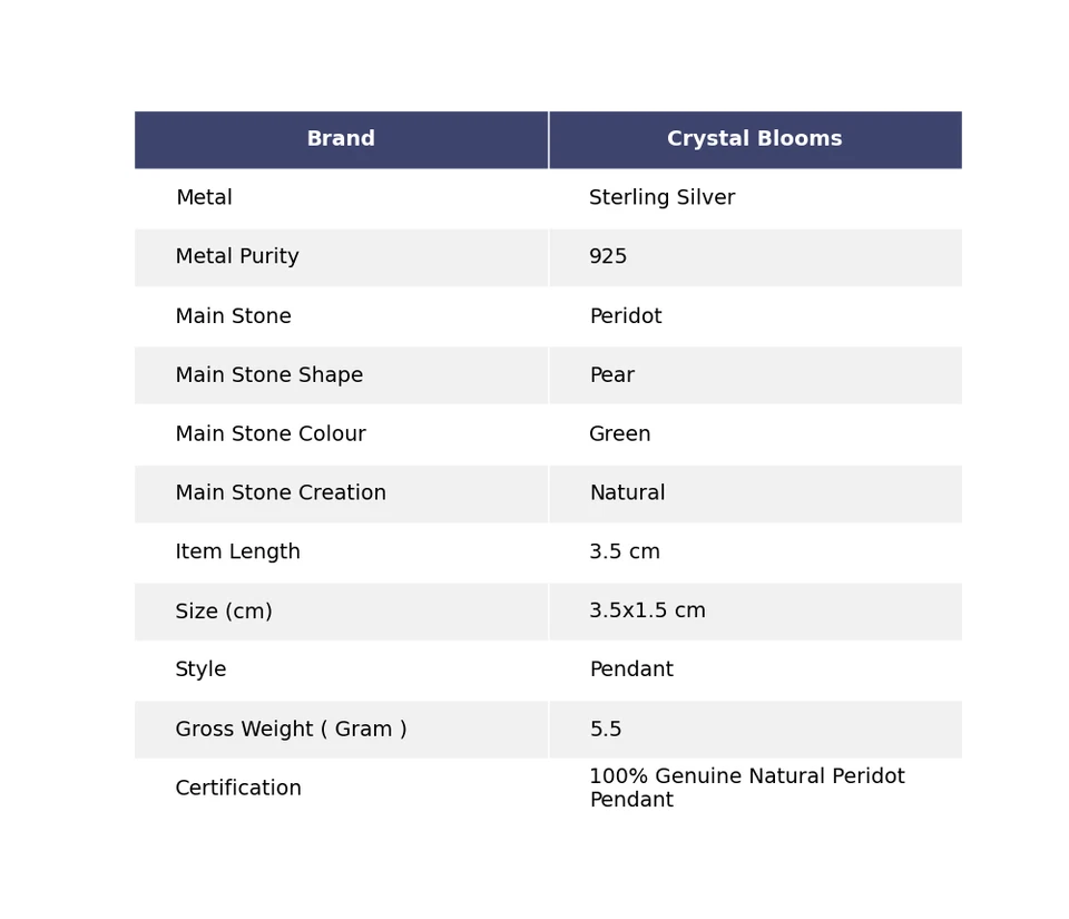Joyería de regalo de Navidad colgante étnico de peridoto natural de plata de ley 925 X57 Foto 3 de 4