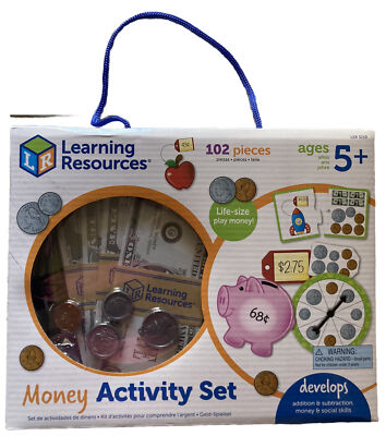 Money Activity Set Learning Resources Money Activity Set 102 Pieces 5+ NEW | eBay