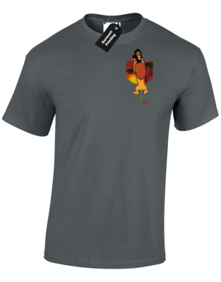 MUFASA SCAR POCKET HERREN T-SHIRT LUSTIG LÖWEN DESIGN RETRO SÜSS TOP COOL ANIMAL