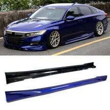 Night Pearl Blue YOFER Side Skirt Extensions Add-on JDM 2018-2022 Honda Accord 