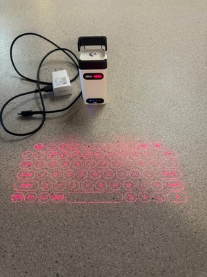 Laser Projection Virtual Keyboard Bluetooth Portable Wireless Tested Working