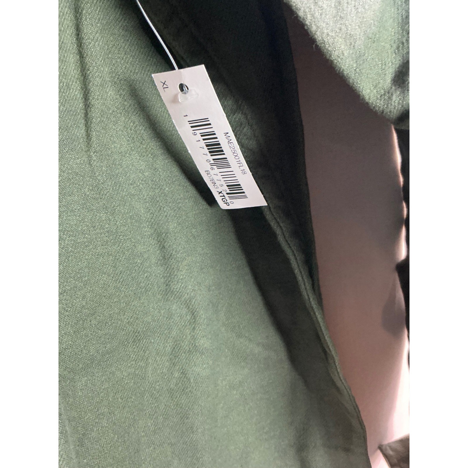 Amazon Essentials Mens Flannel Shirt Olive Green Regular Fit XL MAE25001FL18 thumbnail 4